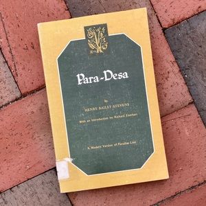 Signed Para-Desa Henry Bailey Stevens UNH Vegetarian Paradise Lost Theatre Play